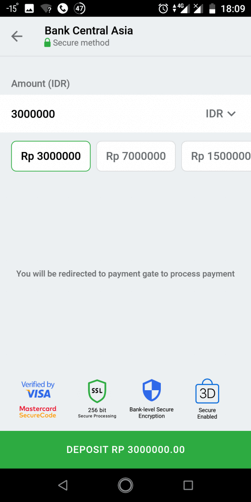 Dépôt sur IQ Option via une banque locale en Malaisie, en Thaïlande et au Laos