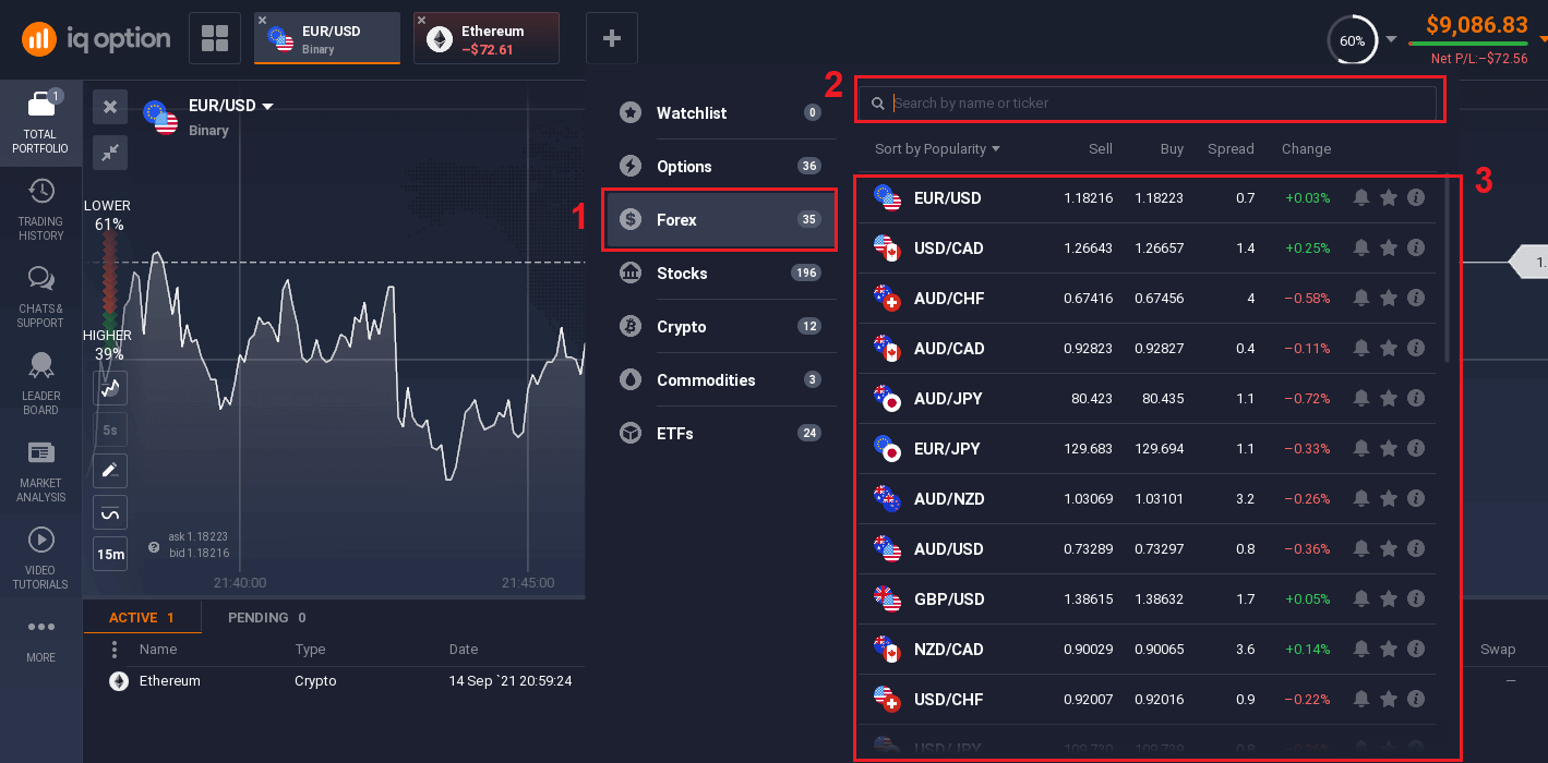 Kuidas hoiustada ja kaubelda CFD instrumentidega (Forex, krüpto, aktsiad) IQ Option-s Kuidas hoiustada ja kaubelda CFD instrumentidega (Forex, krüpto, aktsiad) IQ Option-s