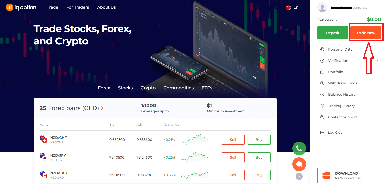 Sådan logger du på og begynder at handle med binære optioner ved IQ Option Sådan logger du på og begynder at handle med binære optioner ved IQ Option