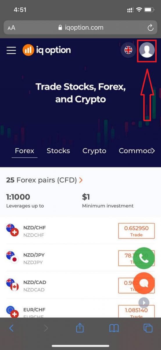 Sådan logger du på og begynder at handle med binære optioner ved IQ Option Sådan logger du på og begynder at handle med binære optioner ved IQ Option
