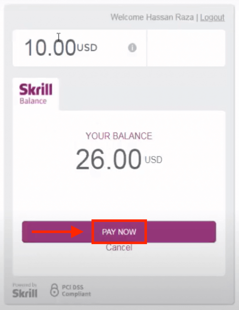 Amana ya IQ Option kupitia Skrill: Hatua, Mipaka na Nyakati za Uchakataji