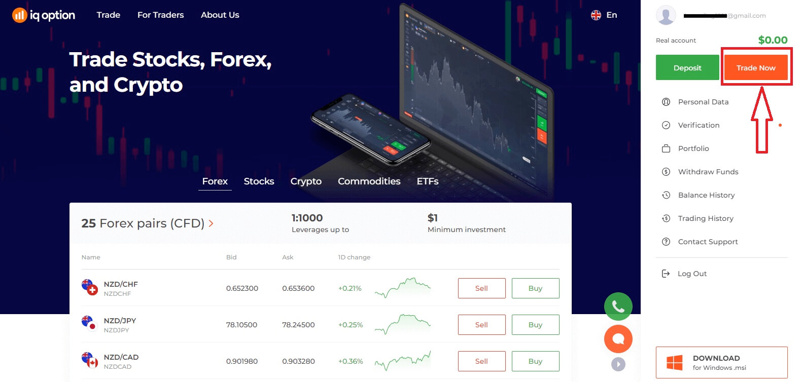 Đăng nhập IQ Option: Truy cập an toàn, Khôi phục mật khẩu & Khắc phục sự cố