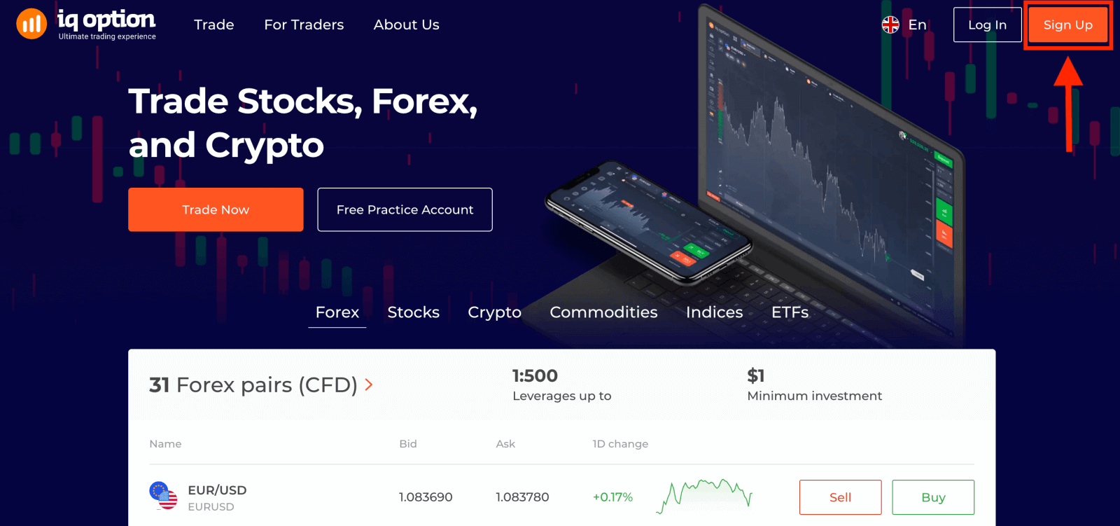 Compte ouvert IQ Option : étapes et exigences relatives au compte de trading