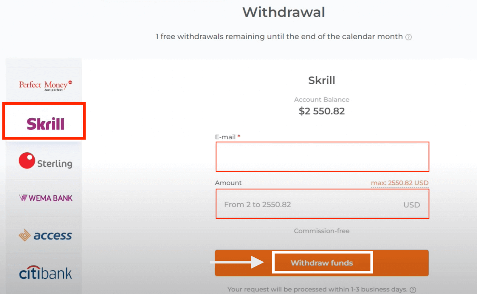 Retrait IQ Option : Comment retirer des fonds de votre compte
