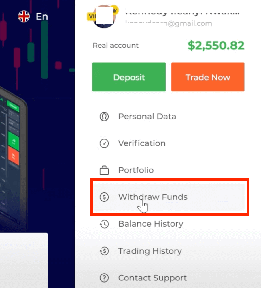 Retrait IQ Option : Comment retirer des fonds de votre compte
