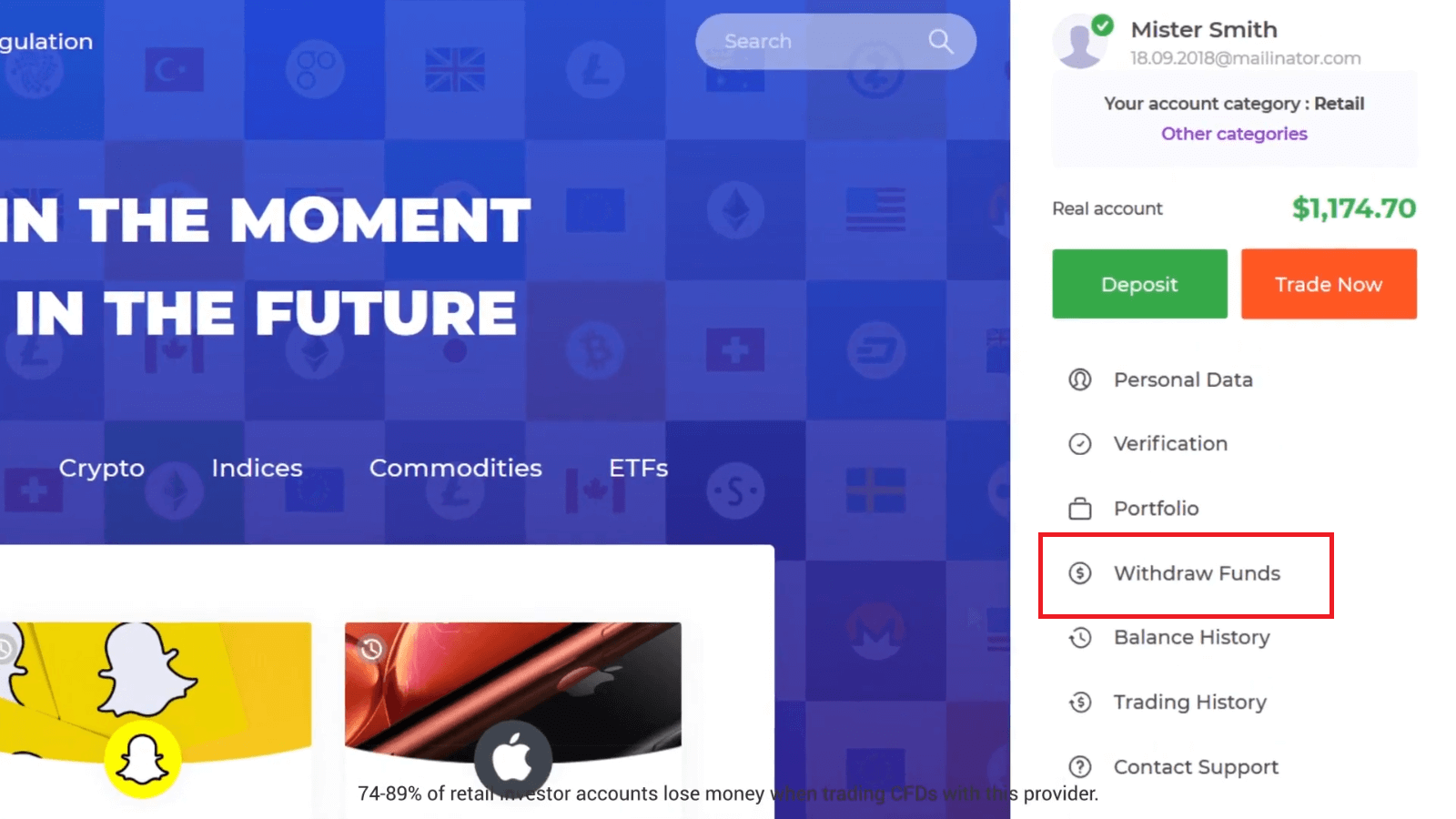 كيفية سحب الأموال من IQ Option كيفية سحب الأموال من IQ Option