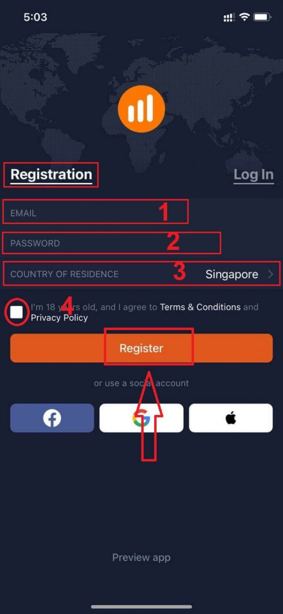 So registrieren und verifizieren Sie ein Konto in IQ Option