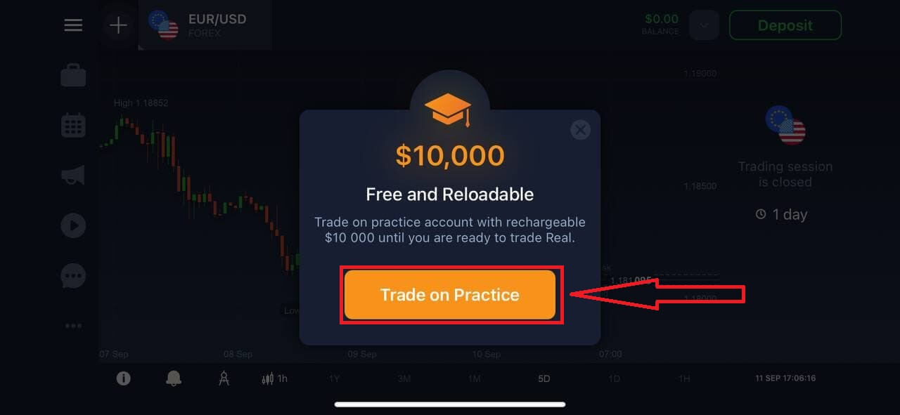 Comment ouvrir un compte de trading dans IQ Option