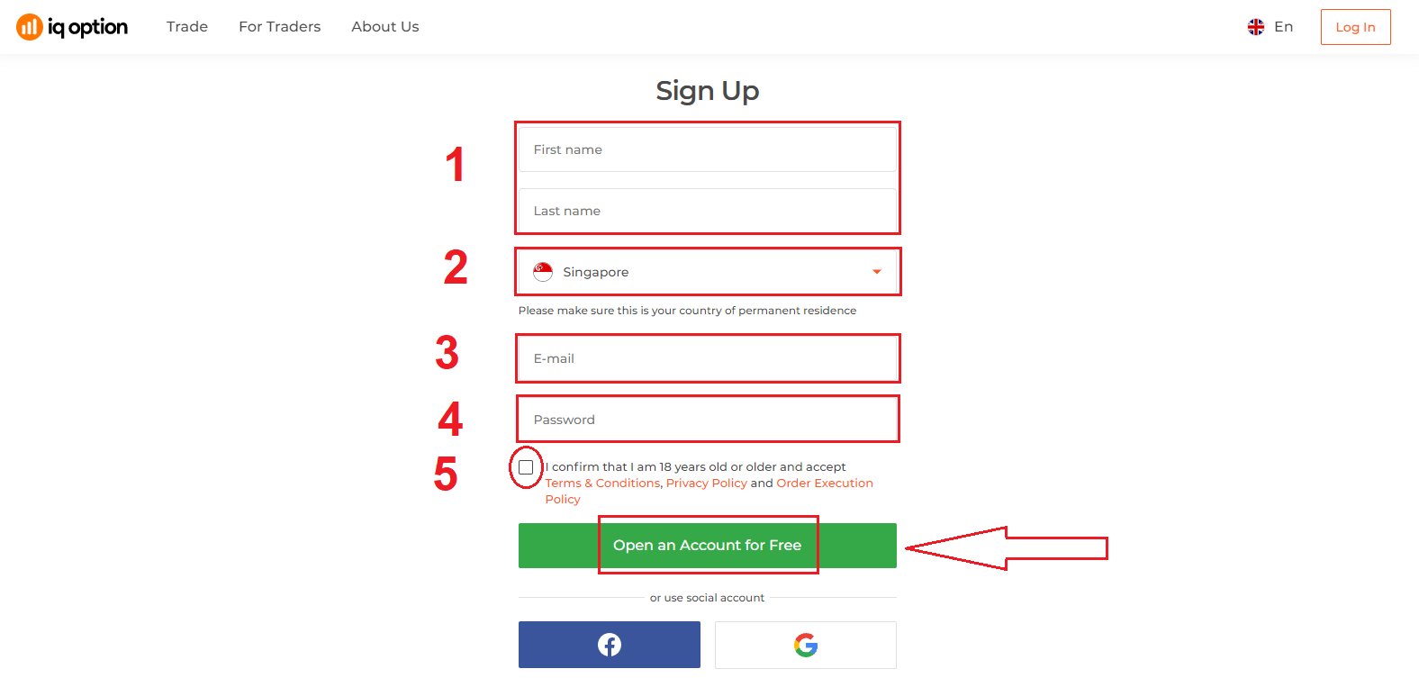 So registrieren und verifizieren Sie ein Konto in IQ Option